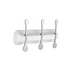 Панель с 3 плоскими крючками ELGHANSA HRM-730-White/Chrome