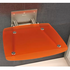 Сиденье для душа OVO-B-ORANGE/BLACK /36x36/(прозрачный оранжевый) Ravak B8F0000047
