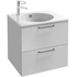 Тумба для раковины EXBA112-Z ODEON RIVE GAUCHE EB2520-R9-N18 два ящ, ручки черные /60/(белый)