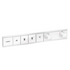Термостат RainSelect, скрытого монтажа, для 4 потребителей (белый матовый), 15382700