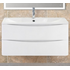Тумба под раковину подвесная с двумя выкатными ящиками ACQUA Bianco Lucido 1200x450x500 BelBagno