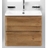 Тумба под раковину подвесная с двумя выкатными ящиками ALBANO Rovere Rustico 600x450x500 BelBagno