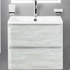 Тумба под раковину подвесная с двумя выкатными ящиками ALBANO Rovere Vintage Bianco 600x450x500