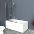 Душевая шторка на ванну UNO-V-11-100/150-P-Cr BelBagno