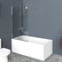 Душевая шторка на ванну UNO-V-1-80/150-C-Cr BelBagno