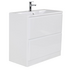 Тумба под раковину напольная с двумя выкатными ящиками ALBANO Bianco Lucido 600x450x810 BelBagno