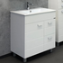 Тумба-умывальник Модена 75M белая с раковиной Quadro 75 00-00001643 Comforty