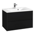 Тумба под умывальник Римини 80 черный глянец 1A226701RN950 NEW Aquaton