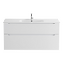 Тумба под раковину подвесная с двумя выкатными ящиками ETNA H-60 Bianco Lucido 1200x455x600 BelBagno
