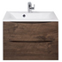 Тумба под раковину подвесная с двумя выкатными ящиками MARINO Rovere Moro 650x450x500 BelBagno