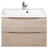 Тумба под раковину подвесная с двумя выкатными ящиками MARINO Rovere Grigio 700x450x500 BelBagno
