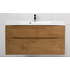 Тумба под раковину подвесная с двумя ящиками MARINO-H60 Rovere Nature 1100x450x600 BelBagno