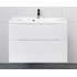 Тумба под раковину подвесная с двумя выкатными ящиками MARINO-H60 Bianco Lucido 900x450x600 BelBagno