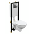 Комплект PARVA CO DPL EO slim инсталляция BLACK кнопка LEON пластик хром глянцевый 64231 Cersanit