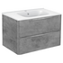 База под раковину Paola 800 подвесная, 2 выкатных ящика soft close, Beton VMC-2P800BT Vincea