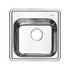 Мойка из нержавеющей стали с выпуском, шелк, 485х485, Strit S, STR48S0i77K IDDIS