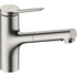 Смеситель для кухни 150 с вытяжным душем 2jet сталь Zesis M33 74800800 HANSGROHE