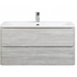 Тумба под раковину подвесная с двумя ящиками ALBANO-CER Rovere Vintage Bianco 470x444x500 BelBagno