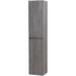 Шкаф подвесной с двумя дверцами двумя полками левосторон. KRAFT Cemento Grigio 330x300x1600 BelBagno