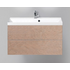 Тумба под раковину подвесная с двумя ящиками механизм PUSH REGINA Marmo Rosa 900x450x550 BelBagno
