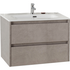 Тумба под раковину подвесная с двумя выкатными ящиками KRAFT 39 Cemento Grigio 500х390x500 BelBagno