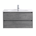 Тумба под раковину подвесная с двумя выкатными ящиками KRAFT Cemento Grigio 800x460x500 BelBagno