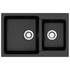 Кухонная мойка Grand 765х500х190 Черная сифон + герметик CS00079903 Azario Кухонная мойка Grand 765х500х190 Черная сифон + герметик CS00079903 Azario
