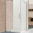 Душевой уголок Extra 110/120х100, черный, стекло прозрачное VSR-1E111210CLB Vincea