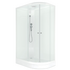 Душевая кабина Delight Slim128 L низкий поддон прозрачное стекло DS01DS128LLWCl00 Domani