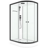 Душ.кабина. Delight Slim 128 L DS01DS128LLWCl00.Gt-Black Domani